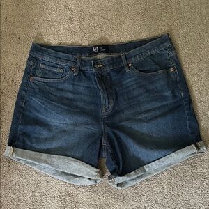GAP Women's Dark Blue Jean Shorts